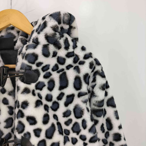 KRYCLOTHING レオパード柄 クロップド ファージャケット レディース