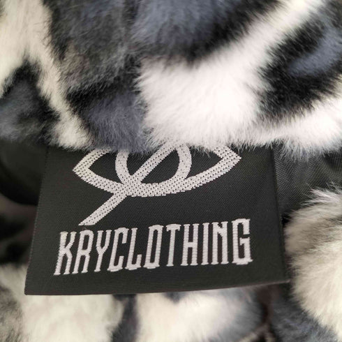 KRYCLOTHING レオパード柄 クロップド ファージャケット レディース