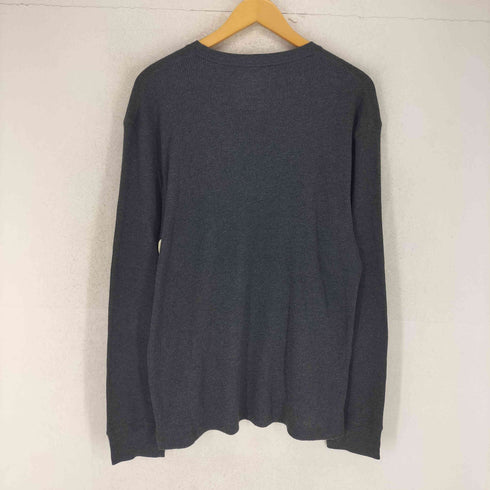 オールドネイビー OLD NAVY NEWYORK 1946 サガラワッペン ワッフル L/S シャツ メンズ L