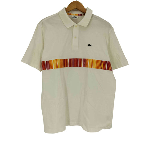 ラコステ LACOSTE ロゴワッペン 鹿の子 ボーダー ポロシャツ メンズ 5