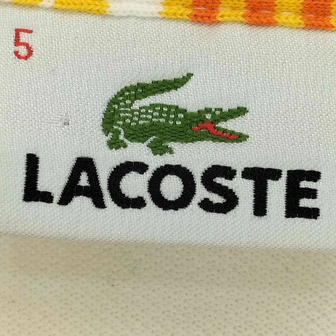 ラコステ LACOSTE ロゴワッペン 鹿の子 ボーダー ポロシャツ メンズ 5