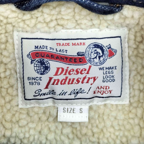 ディーゼルインダストリー Diesel Industry 裏ボアデニムジャケット メンズ import:S