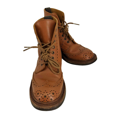 トリッカーズ Trickers ウィングチップカントリーブーツ レディース 3