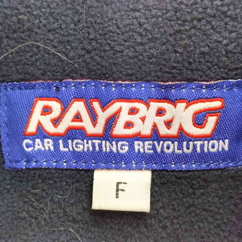 RAYBRIG ロゴプリント 裏地フリース 裾ドローコード パフジャケット メンズ FREE