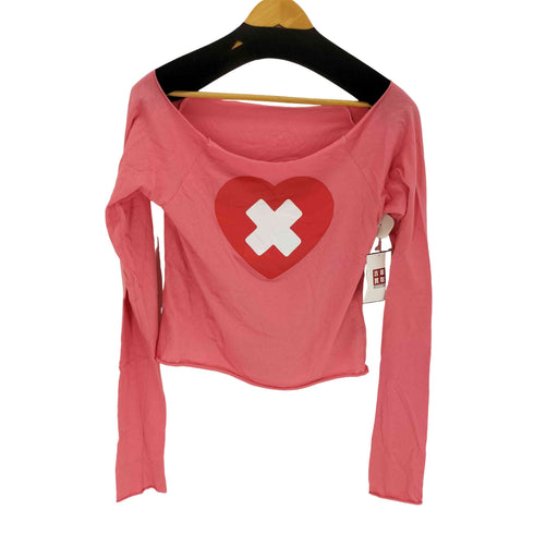 Faerie 25AW cross heart cut t-shirt レディース