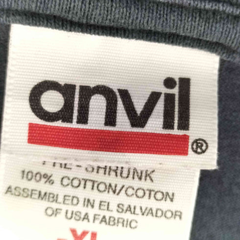 アンビル Anvil 90S バータグ L/S Tシャツ メンズ import:XL