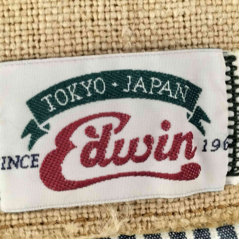 エドウィン EDWIN バナナファイバー ストライプ シャンブレー ワークパンツ メンズ L