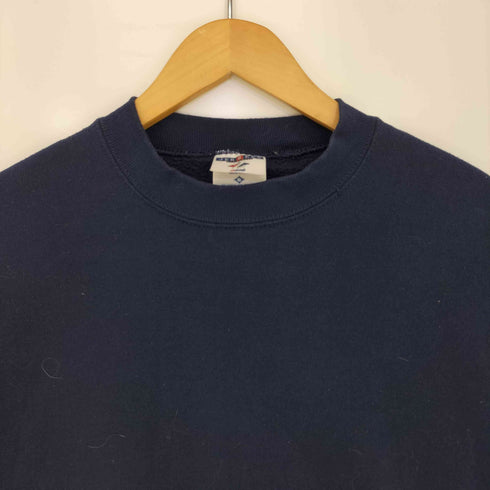 ジャージーズ JERZEES 90-00s USA製 ブランク モックネック 裏起毛 スウェット メンズ import:L