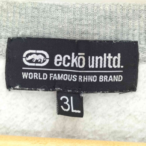 エコーアンリミテッド ECKO UNLTD ロゴワッペン クルーネックスウェット メンズ 3L