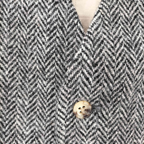 ハリスツイード Harris Tweed ヘリンボーン ウール 3B ベスト メンズ JPN:44
