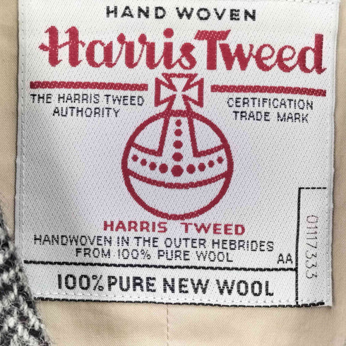 ハリスツイード Harris Tweed ヘリンボーン ウール 3B ベスト メンズ JPN:44