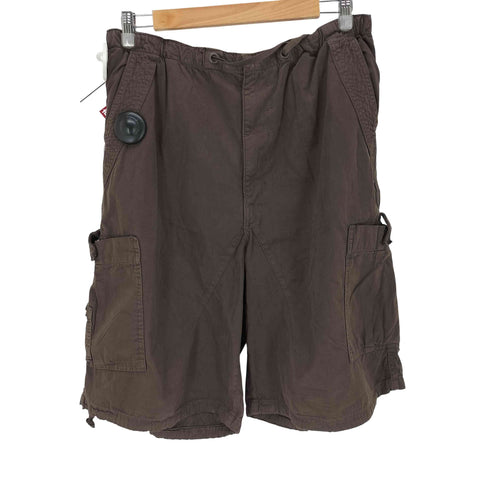 ジェイディッドロンドン JADED LONDON Brown Parachute Cargo Baggy Shorts メンズ M