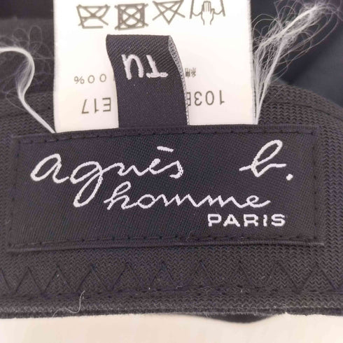 アニエスベーオム Agnes b.homme ロゴ総柄 グラフィックプリント キャップ メンズ TU