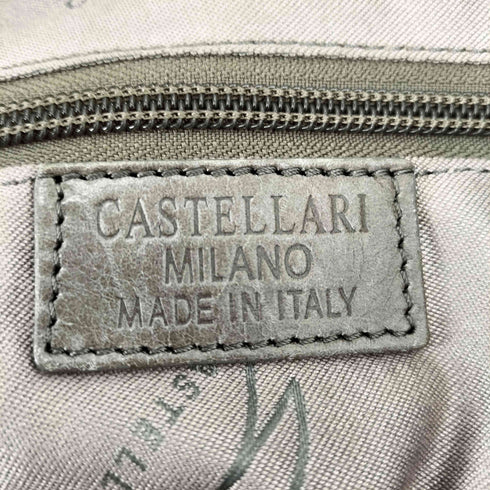 CASTELLARI イタリア製 タッセル付き パイソン レザー トートバック レディース