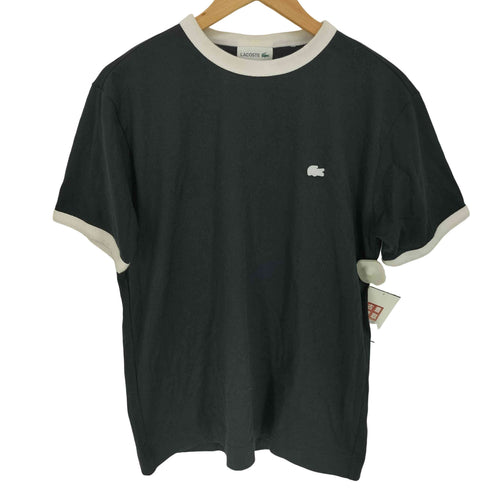 ラコステ LACOSTE ワンポイントロゴ リンガーTシャツ メンズ import:M