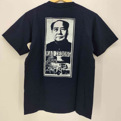 Ice Blue TATTOO 90s USA製 メッセージ プリント Tシャツ シングルステッチ メンズ