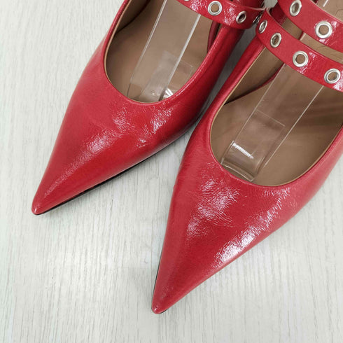 ガニー Ganni フェミニン バックル オープンカット ヒールパンプス レディース 38