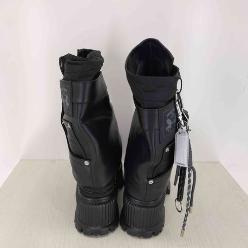 イエロー YELLO NO.0 PLATFORM SHORT BOOTS レディース M