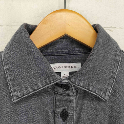 バナナリパブリック BANANA REPUBLIC デニム カーブヘム シャツ レディース S