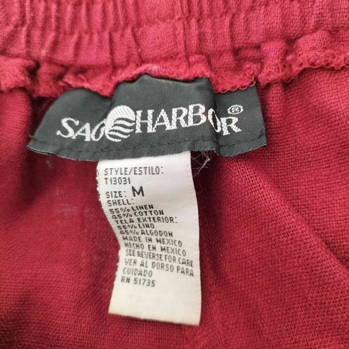 サグハーバー SAG HARBOR 90s コットンリネン イージー ワイドパンツ メンズ import:M