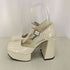 チャールズアンドキース CHARLES&KEITH Shaylia シェイリア ドルセイプラットフォームパンプス レディース 38