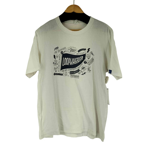 ループウィラー LOOPWHEELER 20周年記念 プリント Tシャツ メンズ import:M