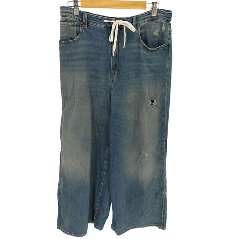 エムエムシックスメゾンマルジェラ MM6 Maison Margiela 25SS ドローストリング バギージーンズ レディース 30