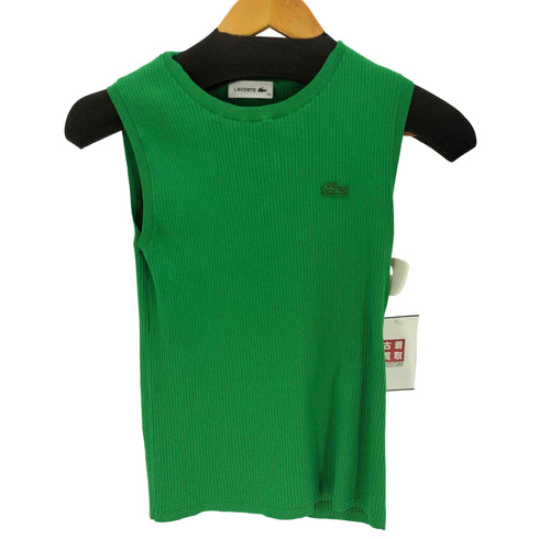 ラコステ LACOSTE クールマックスリブニットタンクトップ レディース 36