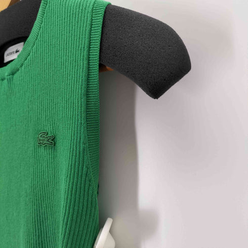 ラコステ LACOSTE クールマックスリブニットタンクトップ レディース 36