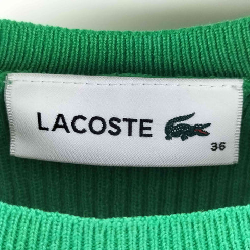 ラコステ LACOSTE クールマックスリブニットタンクトップ レディース 36