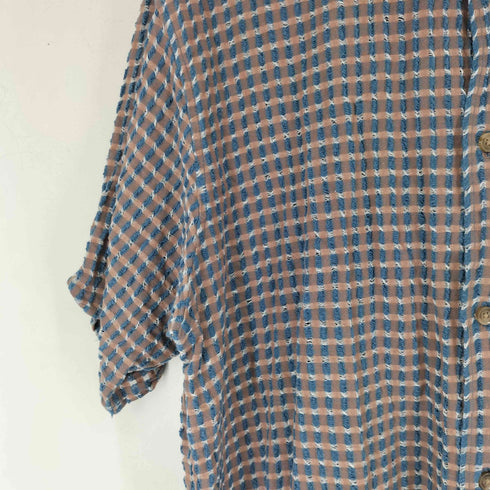 ジャーナルスタンダードレリューム JOURNAL STANDARD relume CHECK SHEER DOBBY S/S SH メンズ JPN:L