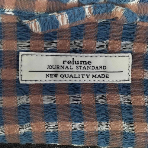 ジャーナルスタンダードレリューム JOURNAL STANDARD relume CHECK SHEER DOBBY S/S SH メンズ JPN:L