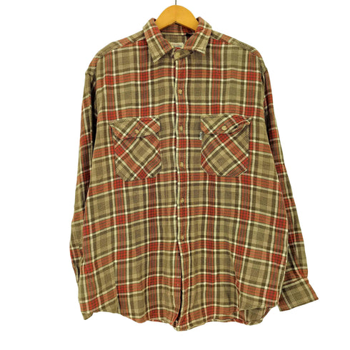 リーバイス Levis 90S フラップポケット チェック L/S ネルシャツ メンズ import:L