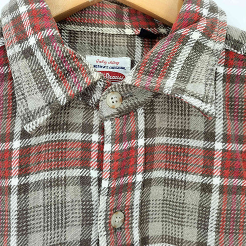 リーバイス Levis 90S フラップポケット チェック L/S ネルシャツ メンズ import:L