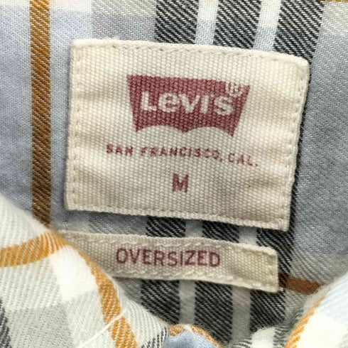 リーバイス Levis OVERSIZED フラップポケット チェック L/S ネルシャツ メンズ import:M