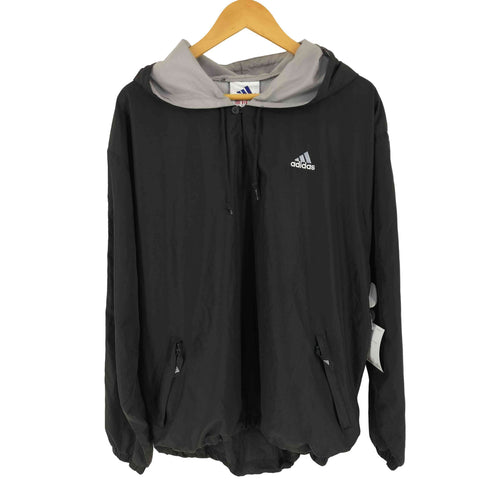 アディダス adidas 90-00s 万国旗タグ パフォーマンスロゴ アノラックパーカー メンズ