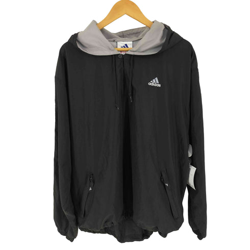 アディダス adidas 90-00s 万国旗タグ パフォーマンスロゴ アノラックパーカー メンズ