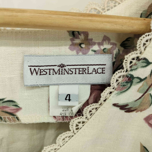 WESTMINDTERLACE USA製 花柄 レース レトロ ワンピース レディース 4