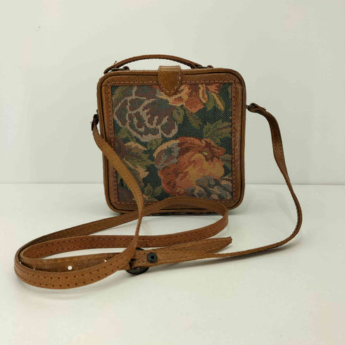 BARGANZA 80S VINTAGE TAPESTRY CROSSBODY BOX BAG ゴブラン織 レディース