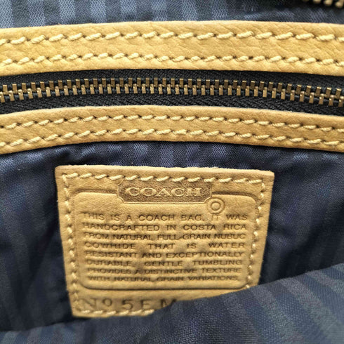 コーチ COACH 90s USA製 Sonoma ヌバック カウレザー バケット ショルダーバッグ レディース
