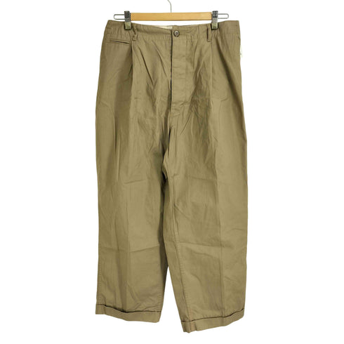アダムエロペ Adam et Rope 撥水 ワンプリーツ クロップドシルエット チノパンツ メンズ JPN:L