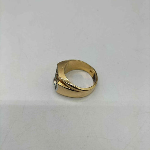ESPO 刻印 18KT HGE ストーン リング メンズ 15号