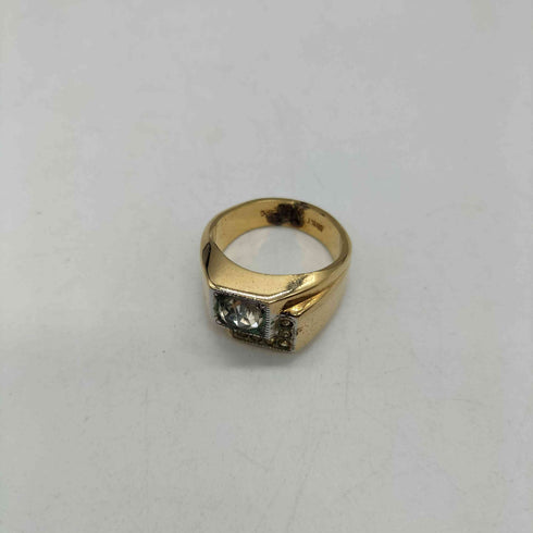ESPO 刻印 18KT HGE ストーン リング メンズ 15号