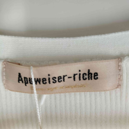 アプワイザーリッシェ Apuweiser riche レースレイヤード リブプルオーバー レディース 2