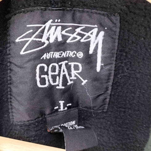 ステューシー Stussy 00S GEAR 裏起毛 センターステッチ スウェット テーラードジャケット メンズ import:L