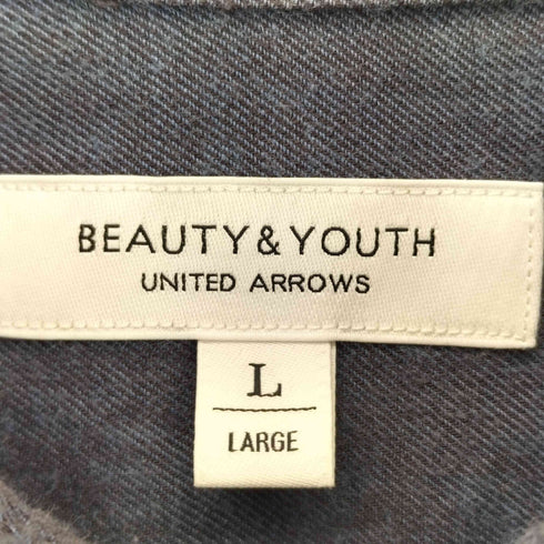 ビューティーアンドユースユナイテッドアローズ BEAUTY & YOUTH UNITED ARROWS コットン シルク レギュラーカラー スリム シャツ メンズ JPN:L