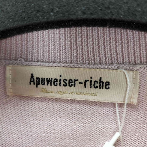 アプワイザーリッシェ Apuweiser riche 袖釦ニット レディース 2