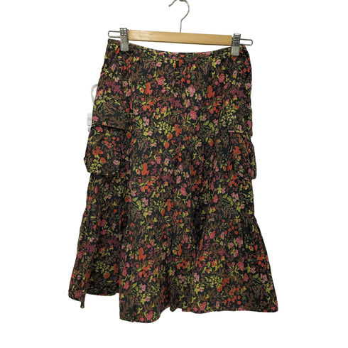 ポールスミスジーンズ Paul Smith JEANS 花柄 切替 プリーツ スカート レディース JPN:40