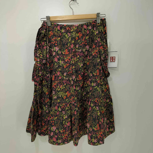ポールスミスジーンズ Paul Smith JEANS 花柄 切替 プリーツ スカート レディース JPN:40