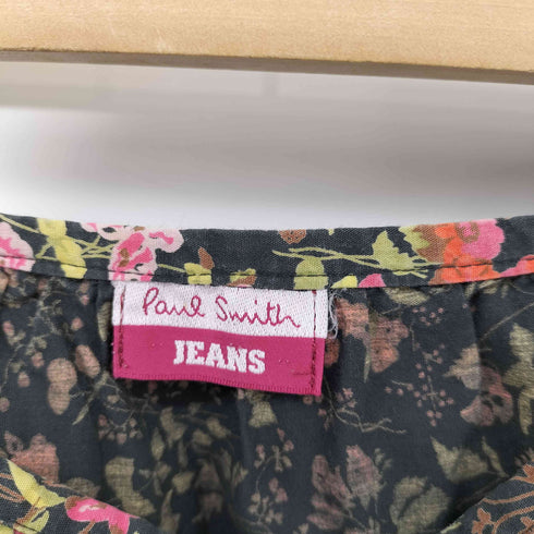 ポールスミスジーンズ Paul Smith JEANS 花柄 切替 プリーツ スカート レディース JPN:40